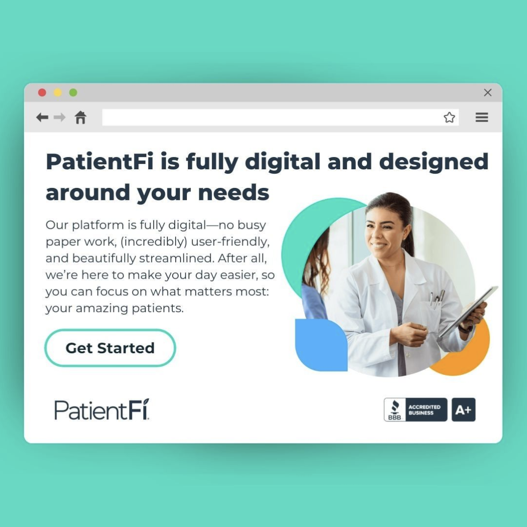 PatientFi is fully digital and designed around your needs